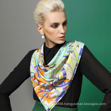 Wholesale 2015 new 100% silk fashionable lady scarf